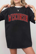 Wisconsin Puff Print Oversized Graphic - Adult & Kids T-Shirts, Sweatshirts & Hoodies apparel design preview 1