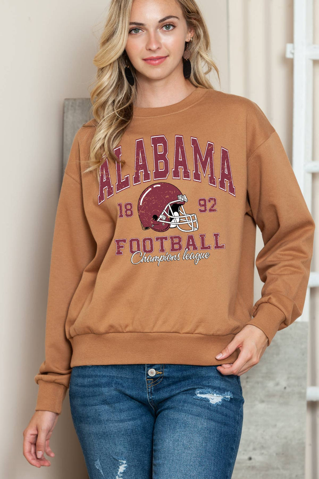 Women Alabama Football Graphic Print Sweater - Adult & Kids T-Shirts, Sweatshirts & Hoodies apparel design preview 1