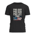Pro God Gun Life Trump 2865 - Adult & Kids T-Shirts, Sweatshirts & Hoodies apparel design preview 1