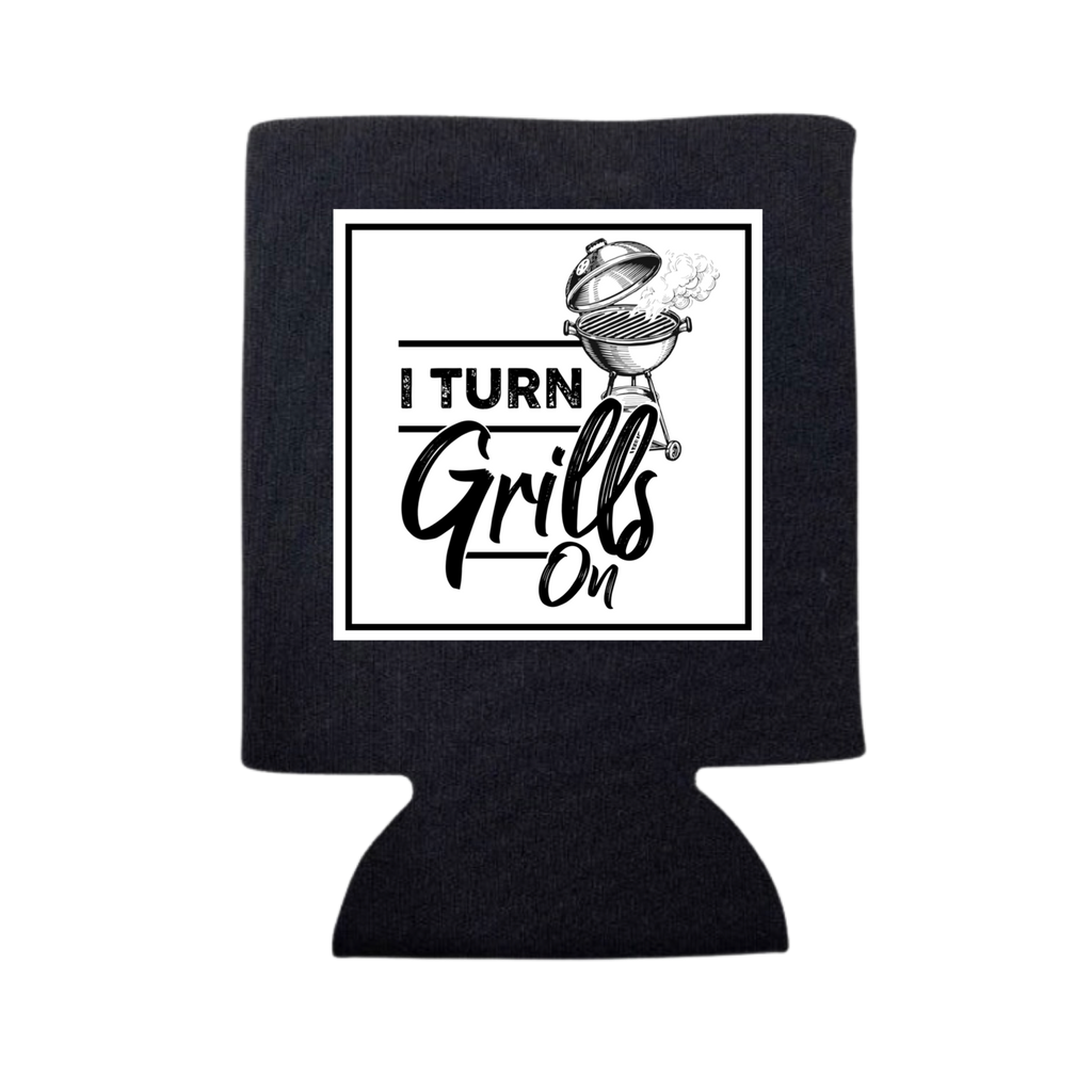 I Turn Grills On Can Cooler - Adult & Kids T-Shirts, Sweatshirts & Hoodies apparel design preview 1