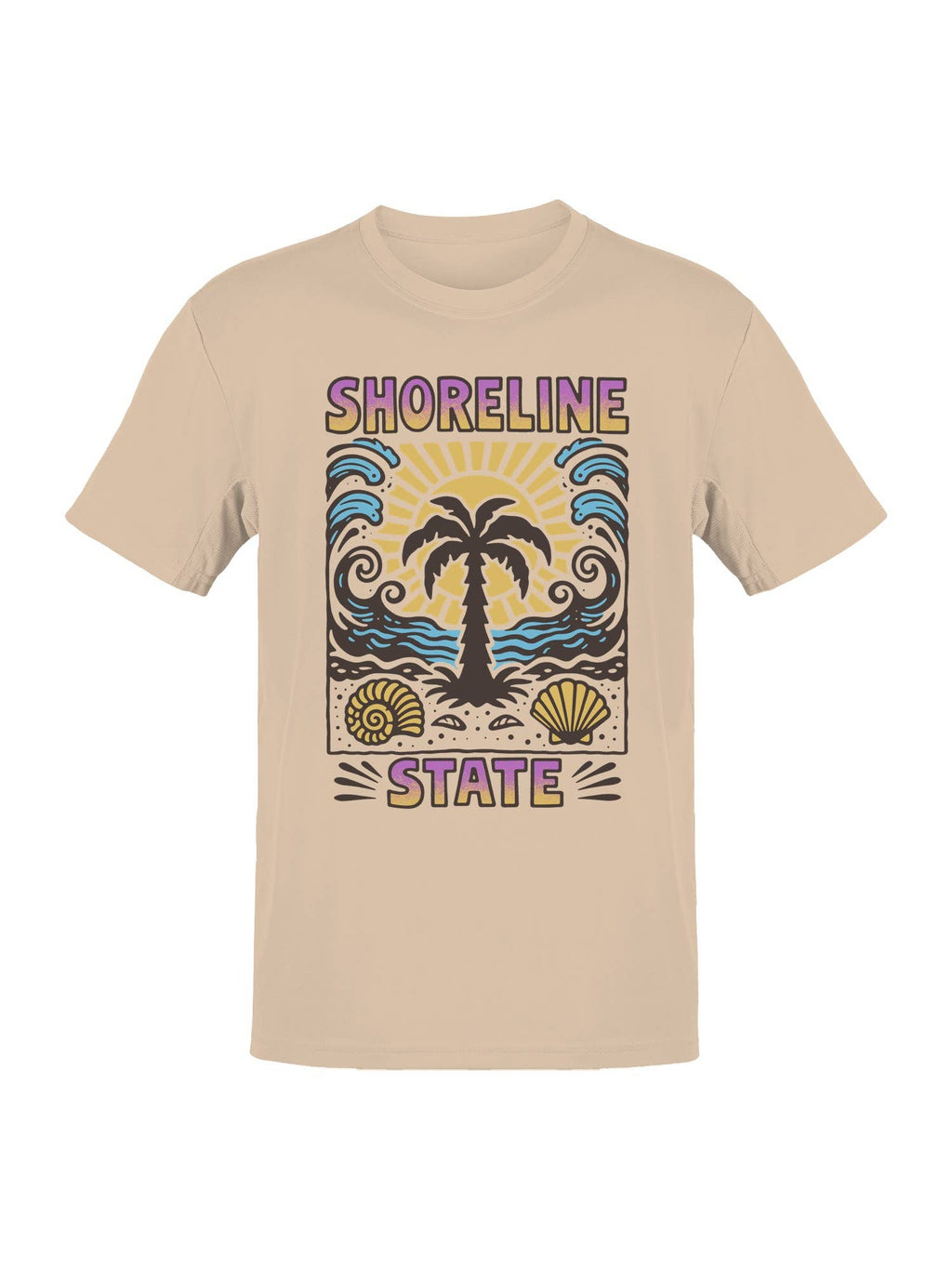 Shoreline State Beach Vibes Men's - Adult & Kids T-Shirts, Sweatshirts & Hoodies apparel design preview 1