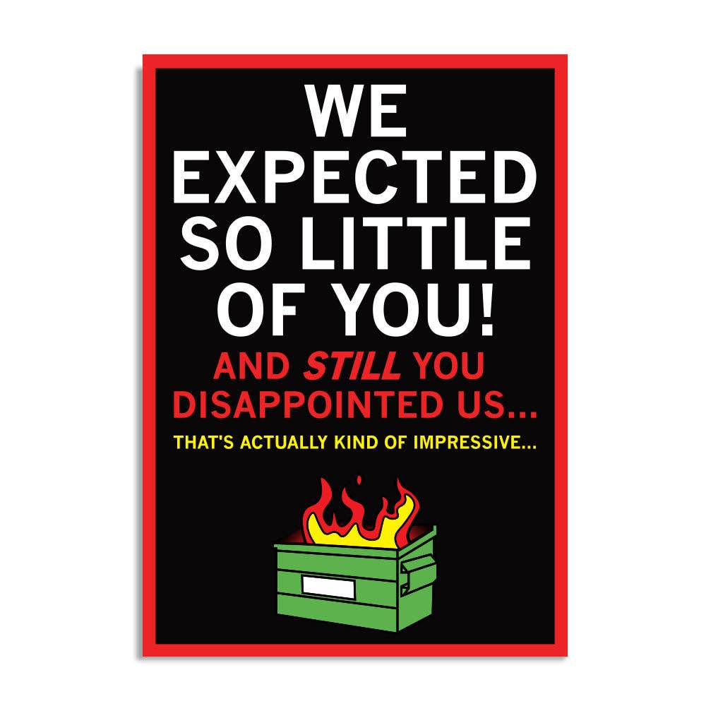 We Expected So Little of You Postcard - Adult & Kids T-Shirts, Sweatshirts & Hoodies apparel design preview 1