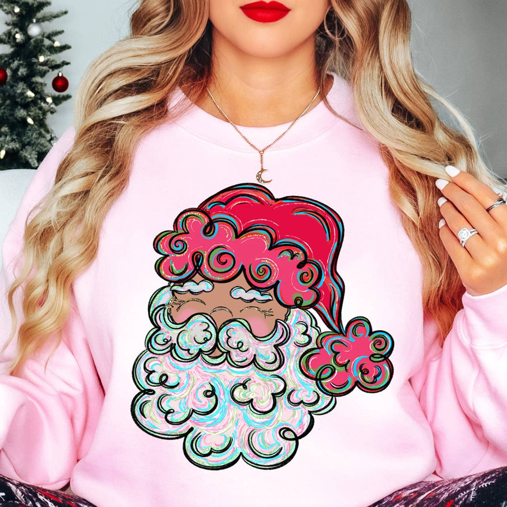Painted Santa - Adult & Kids T-Shirts, Sweatshirts & Hoodies apparel design preview 1
