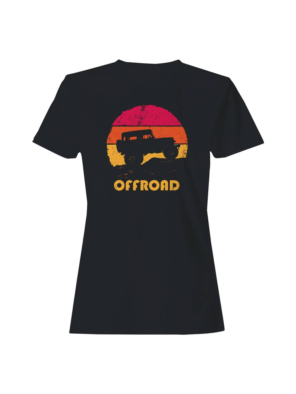 Vintage Offroad Adventure Design Women's - Adult & Kids T-Shirts, Sweatshirts & Hoodies apparel design preview 1