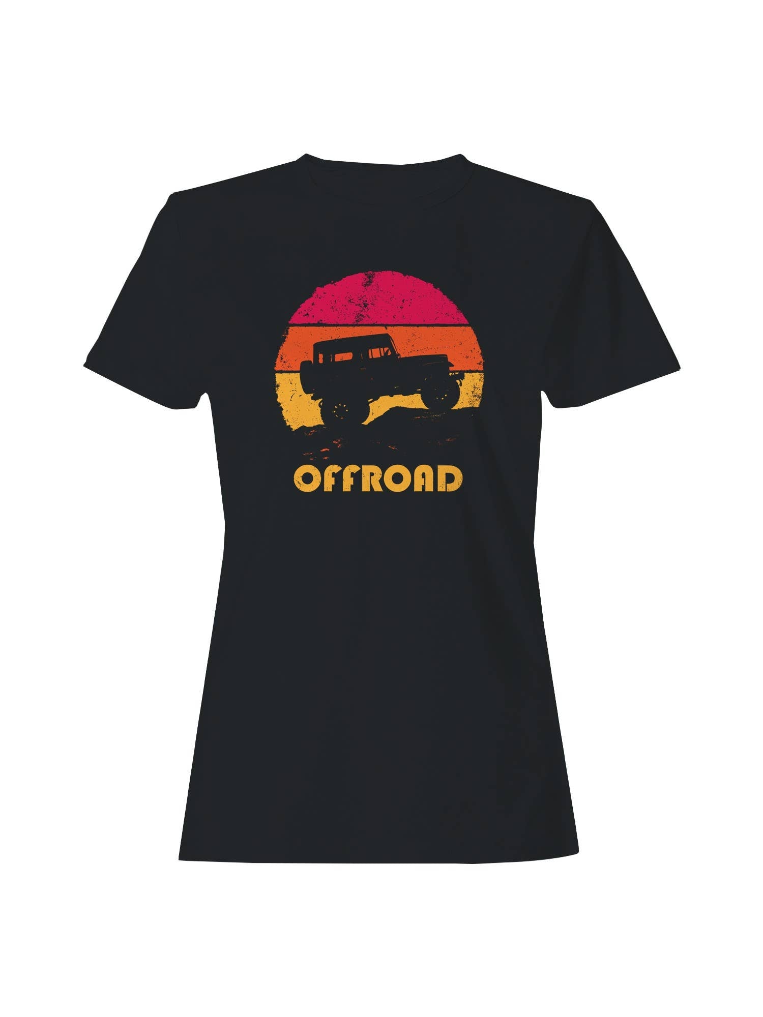 Vintage Offroad Adventure Design Women's - Adult & Kids T-Shirts, Sweatshirts & Hoodies apparel design preview 1