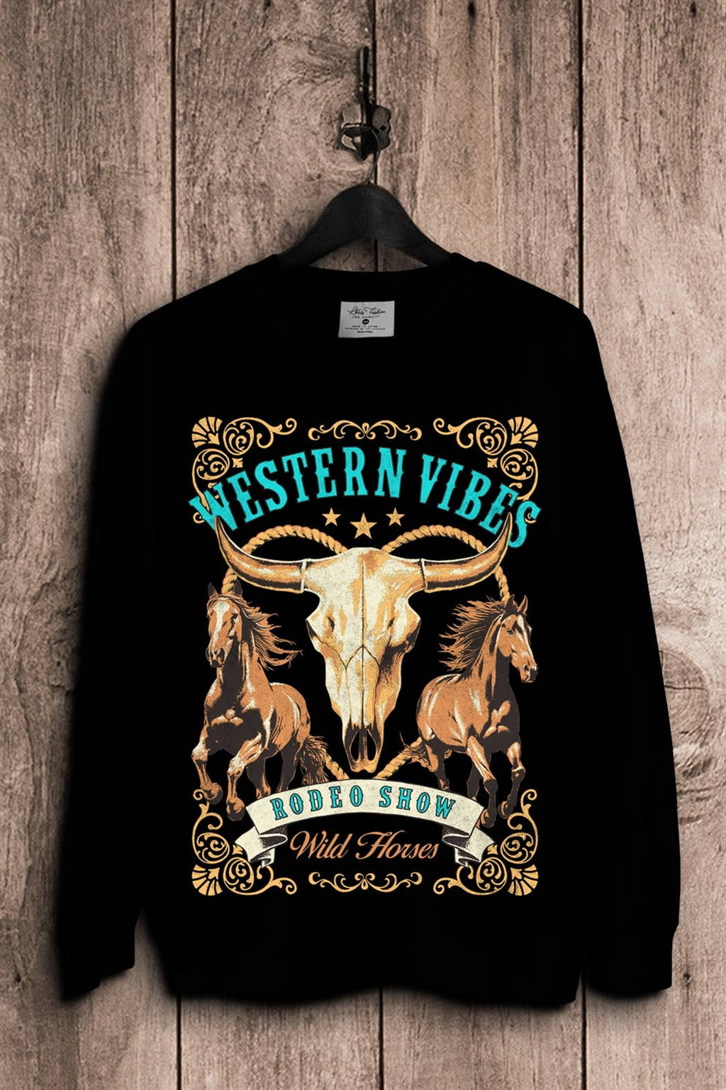 Western Vibes Rodeo Show - Adult & Kids T-Shirts, Sweatshirts & Hoodies apparel design preview 1