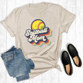 Vintage Softball Mom - Adult & Kids T-Shirts, Sweatshirts & Hoodies apparel design preview 1