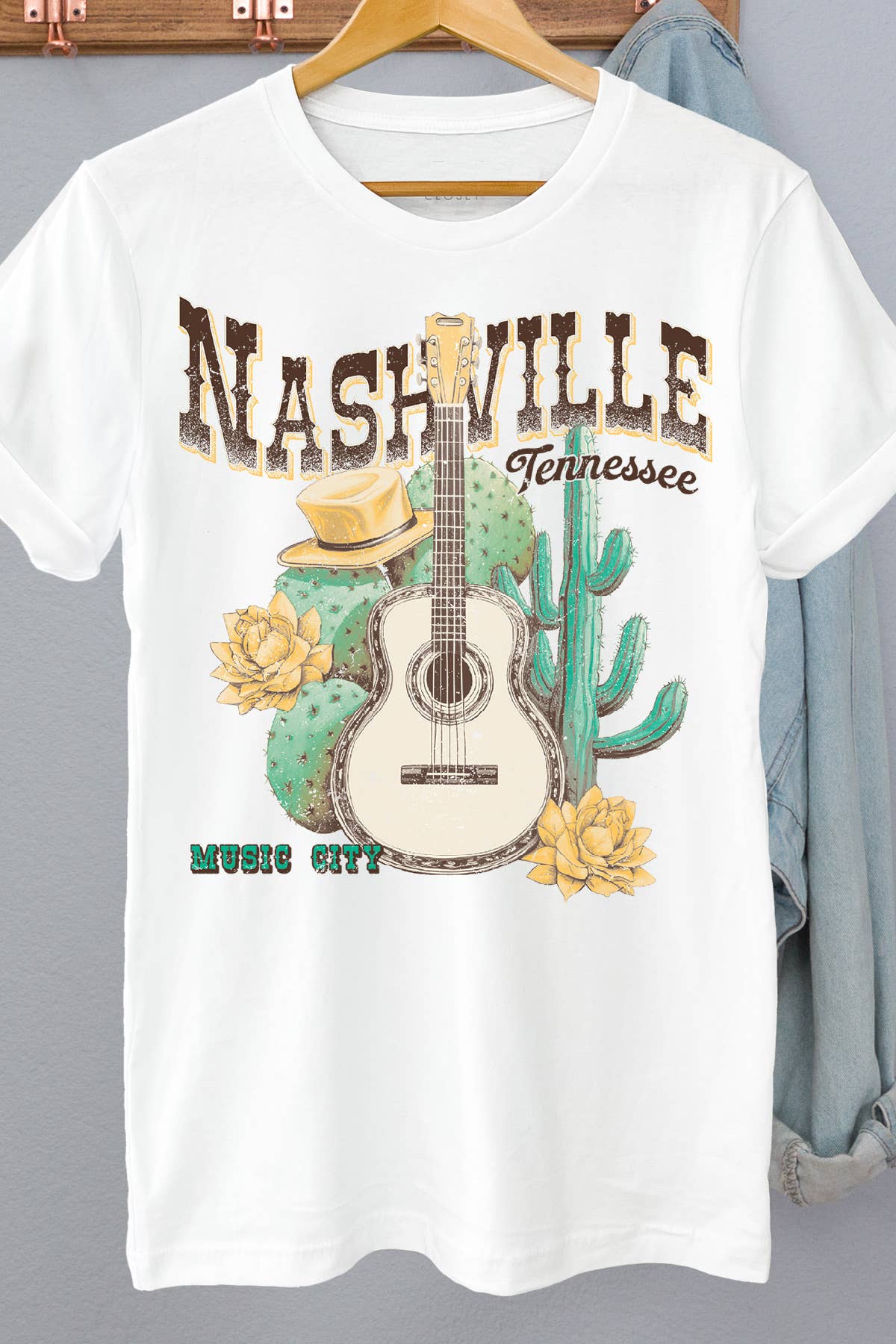 Women Nashville Graphic Print Loose Fitting Top - Adult & Kids T-Shirts, Sweatshirts & Hoodies apparel design preview 1