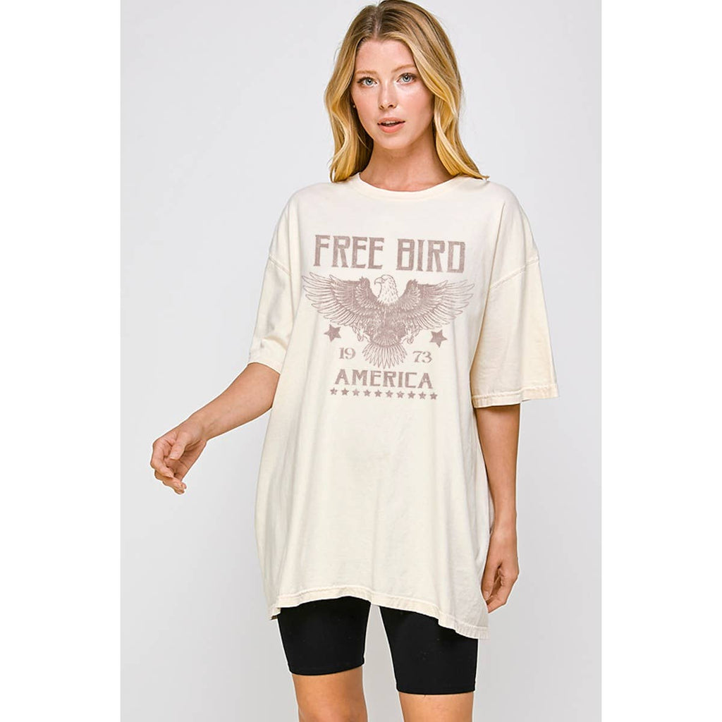 America Free Bird Oversized - Adult & Kids T-Shirts, Sweatshirts & Hoodies apparel design preview 1