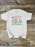 All Is Calm Said No Teacher Ever On Silver - Adult & Kids T-Shirts, Sweatshirts & Hoodies apparel design preview 1