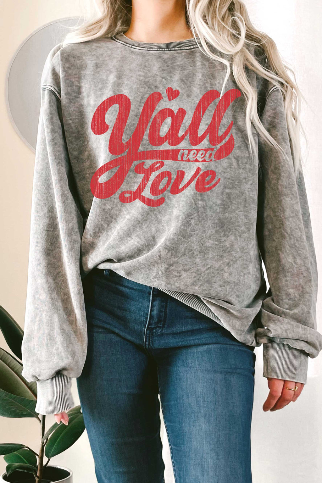 Yall Need Love Mineral Graphic Terry - Adult & Kids T-Shirts, Sweatshirts & Hoodies apparel design preview 1