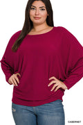 "....Plus Size Ribbed Batwing Boat Neck Sweater - Adult & Kids T-Shirts, Sweatshirts & Hoodies apparel design preview 1