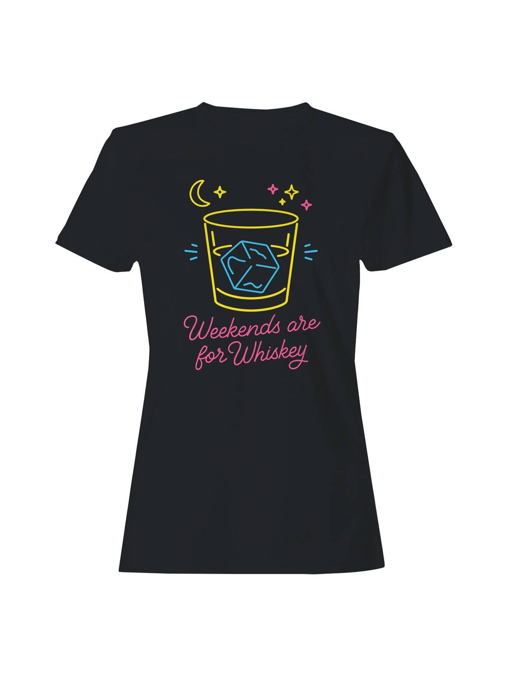 Neon Weekend Whiskey Vibes Women's - Adult & Kids T-Shirts, Sweatshirts & Hoodies apparel design preview 1