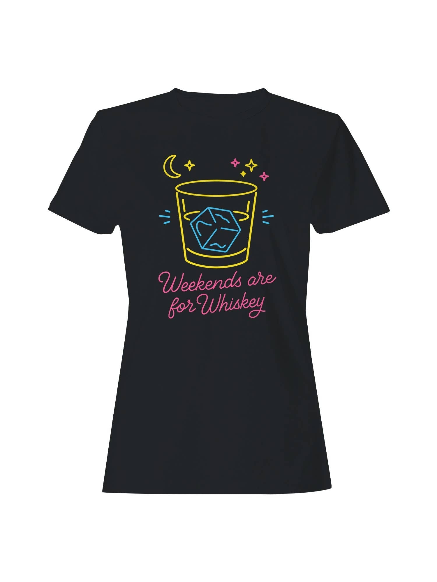 Neon Weekend Whiskey Vibes Women's - Adult & Kids T-Shirts, Sweatshirts & Hoodies apparel design preview 1