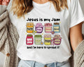 Jesus Is My Jam Cute Christian Faith Pray - Adult & Kids T-Shirts, Sweatshirts & Hoodies apparel design preview 1