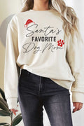 Santa's Favorite Dog Mom Graphix Terry - Adult & Kids T-Shirts, Sweatshirts & Hoodies apparel design preview 1