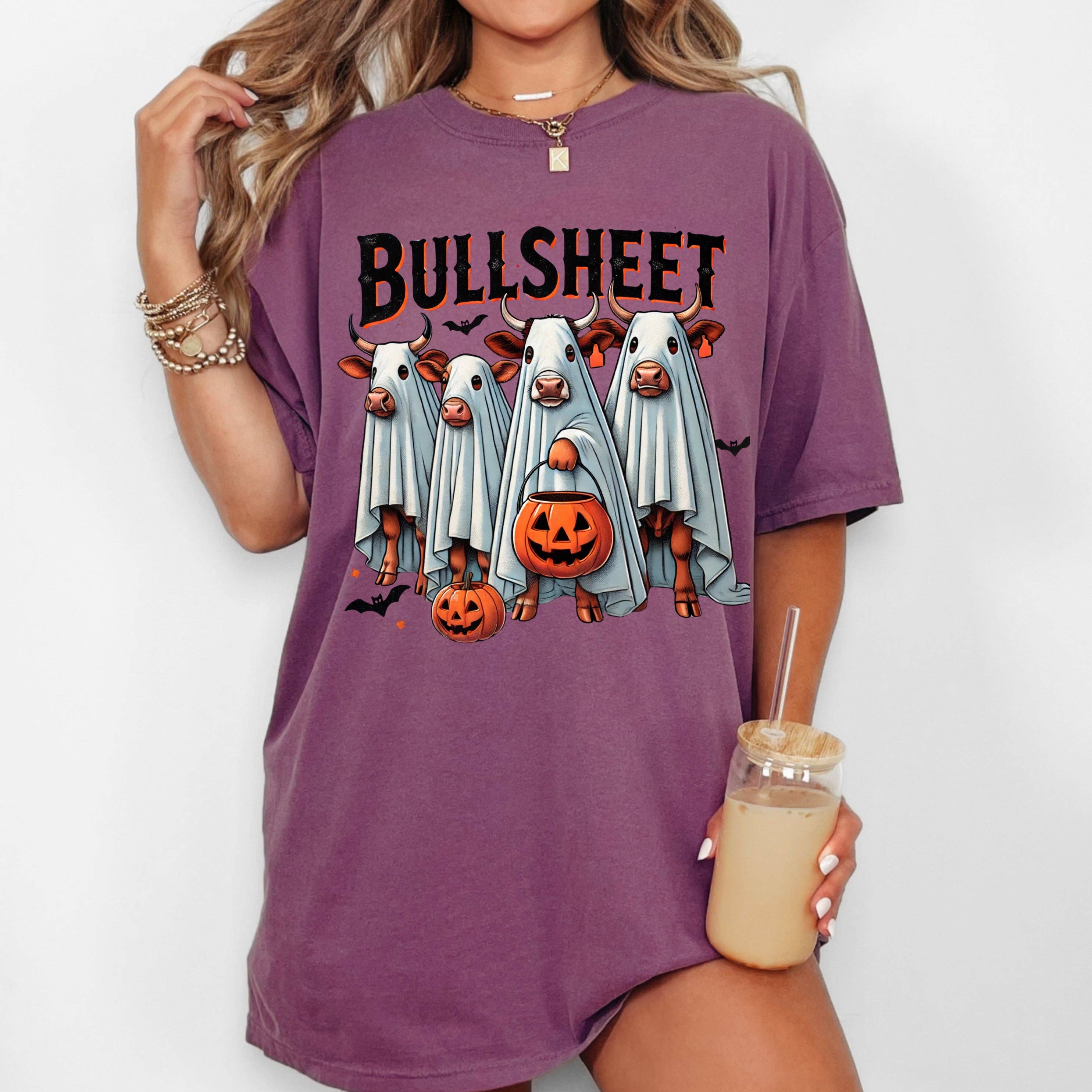 Bull Sheet, Cow, Farm, Vintage, Western Halloween - Adult & Kids T-Shirts, Sweatshirts & Hoodies apparel design preview 1