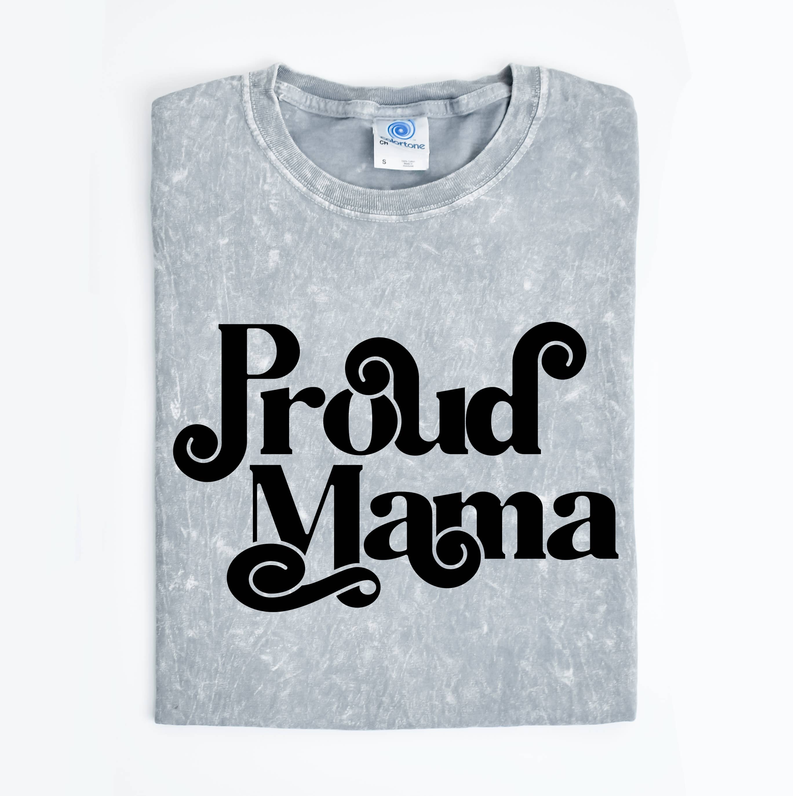 Proud Mama Mineral Wash Mother's Day Graphic - Adult & Kids T-Shirts, Sweatshirts & Hoodies apparel design preview 1