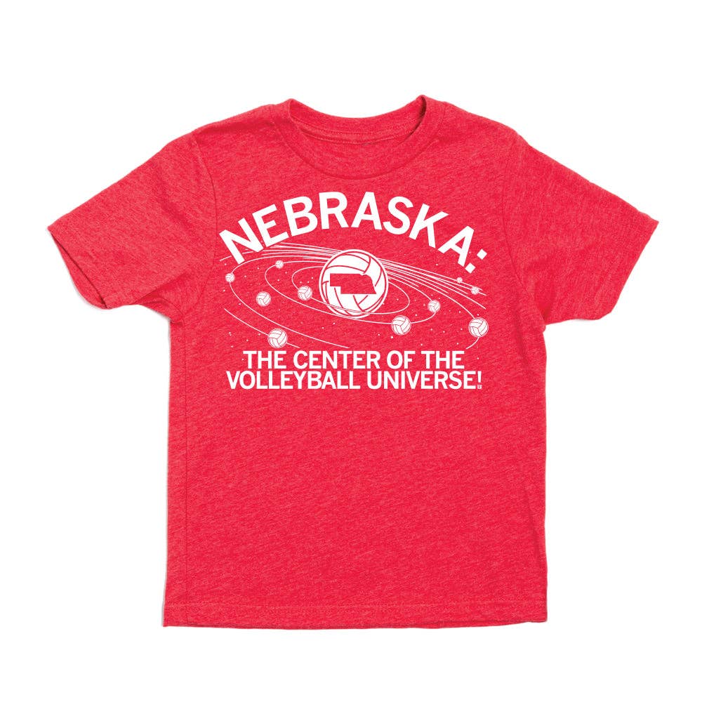 Ne: Volleyball Universe Red Kids - Adult & Kids T-Shirts, Sweatshirts & Hoodies apparel design preview 1