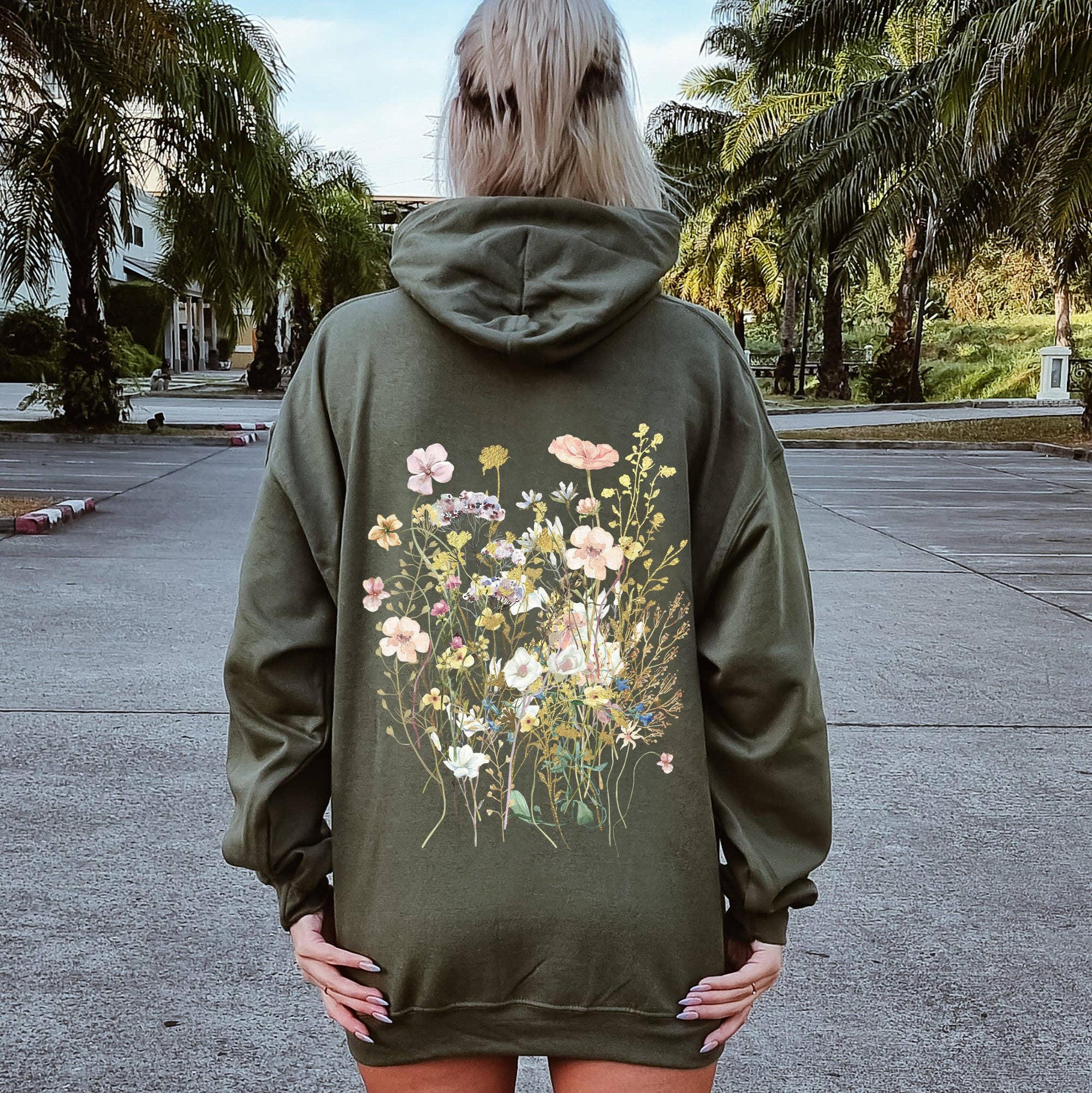 Pressed Flower Bouquet - Adult & Kids T-Shirts, Sweatshirts & Hoodies apparel design preview 1