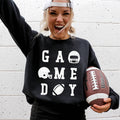 Game Day, Football, Helmet, Sports Touchdown - Adult & Kids T-Shirts, Sweatshirts & Hoodies apparel design preview 1