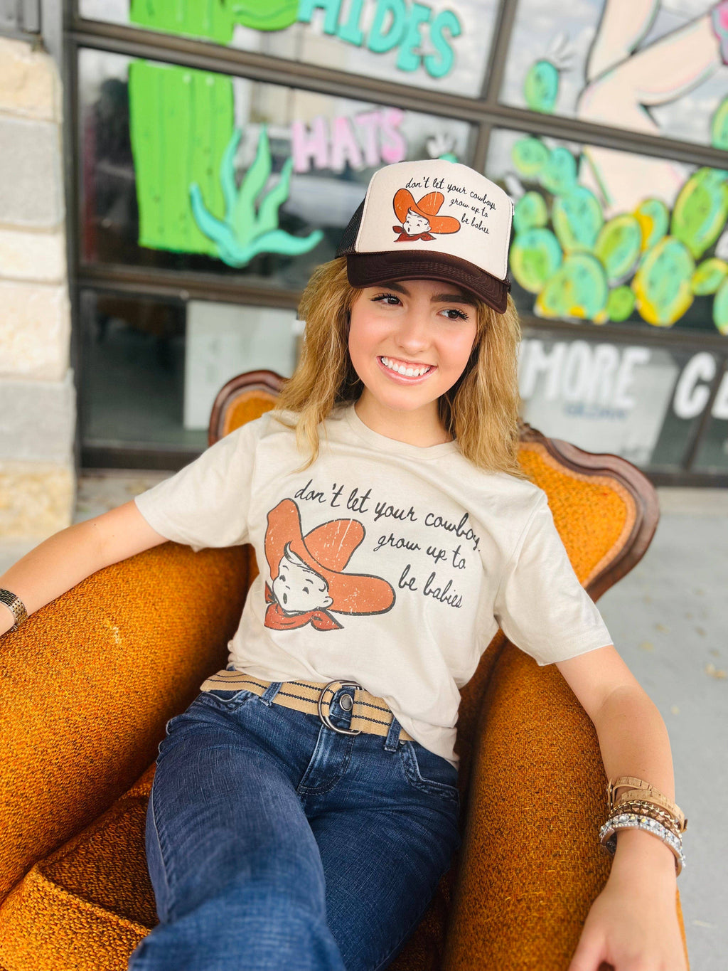 Don't Let Your Cowboys Grow Up To Be Babies Multiple - Adult & Kids T-Shirts, Sweatshirts & Hoodies apparel design preview 1