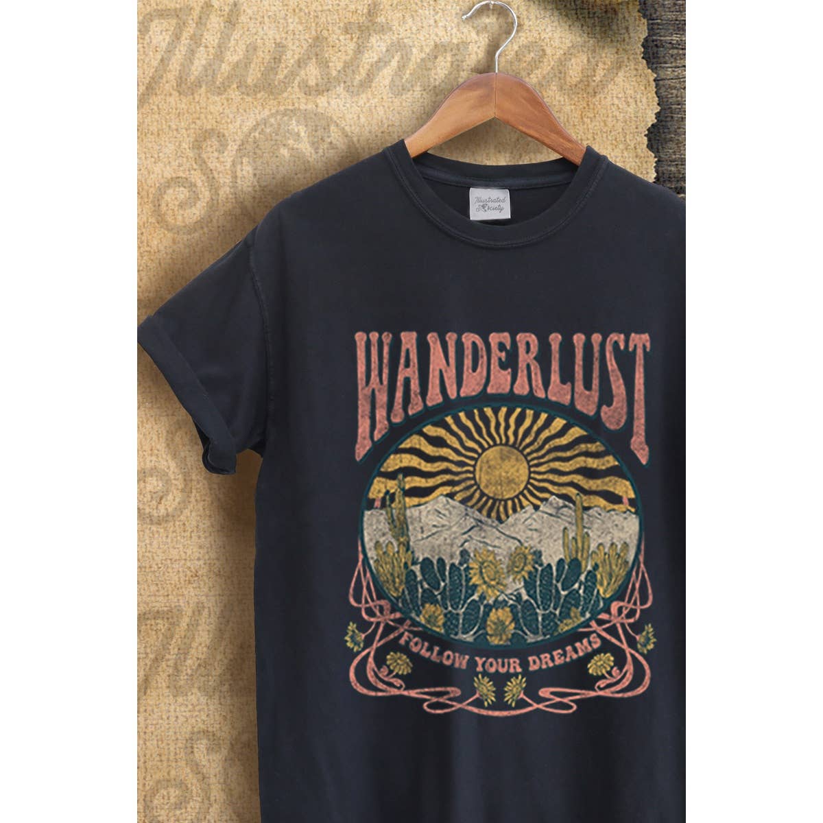 Wanderlust Vintage Graphic - Adult & Kids T-Shirts, Sweatshirts & Hoodies apparel design preview 1
