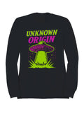 Ufo Neon Art Unknown Origin Men's - Adult & Kids T-Shirts, Sweatshirts & Hoodies apparel design preview 1
