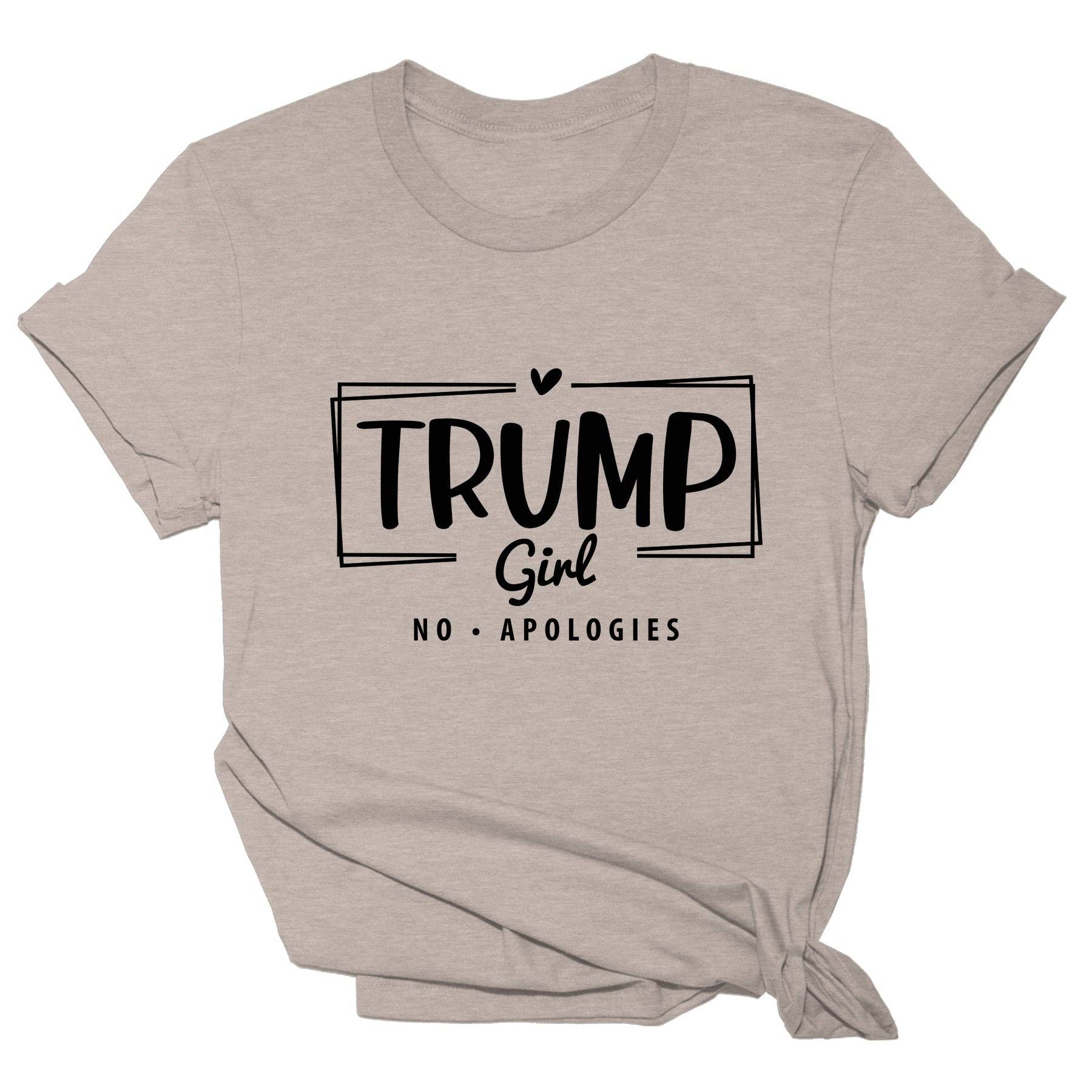 Trump Girl No Apologies 2096 - Adult & Kids T-Shirts, Sweatshirts & Hoodies apparel design preview 1