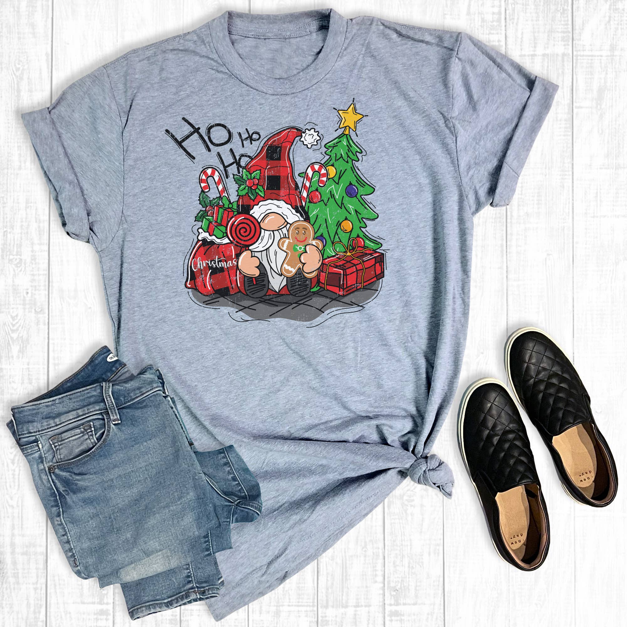 Ho Christmas Gnome - Adult & Kids T-Shirts, Sweatshirts & Hoodies apparel design preview 1