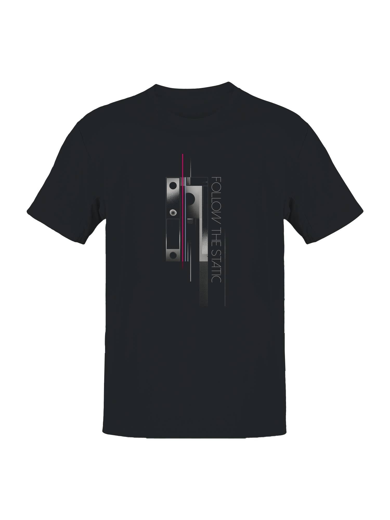 Follow the Static Abstract Design Men's - Adult & Kids T-Shirts, Sweatshirts & Hoodies apparel design preview 1