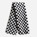Faux Fur White Checkered Pattern Scarf - Adult & Kids T-Shirts, Sweatshirts & Hoodies apparel design preview 1