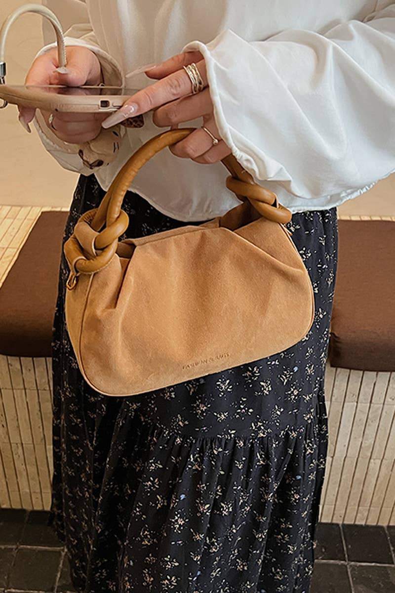 .....1110 Rouched Faux Suede Tote Handbag SI-29024 - Adult & Kids T-Shirts, Sweatshirts & Hoodies apparel design preview 1