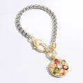 Colorful Rhinestone Flower Charm Chain Bracelet - Adult & Kids T-Shirts, Sweatshirts & Hoodies apparel design preview 1