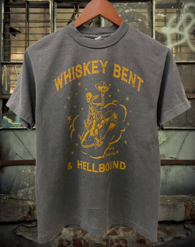 Whiskey Bent Hellbound Carded Cotton Garment Dyed - Adult & Kids T-Shirts, Sweatshirts & Hoodies apparel design preview 1