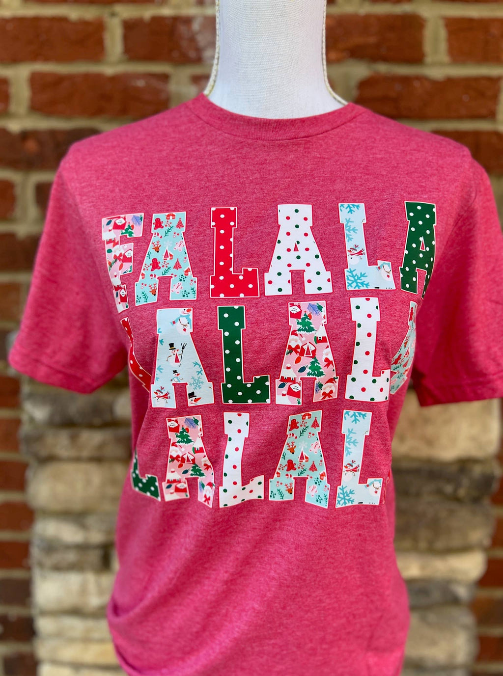 Fa La On Gildan Softstyle Heather Red - Adult & Kids T-Shirts, Sweatshirts & Hoodies apparel design preview 1