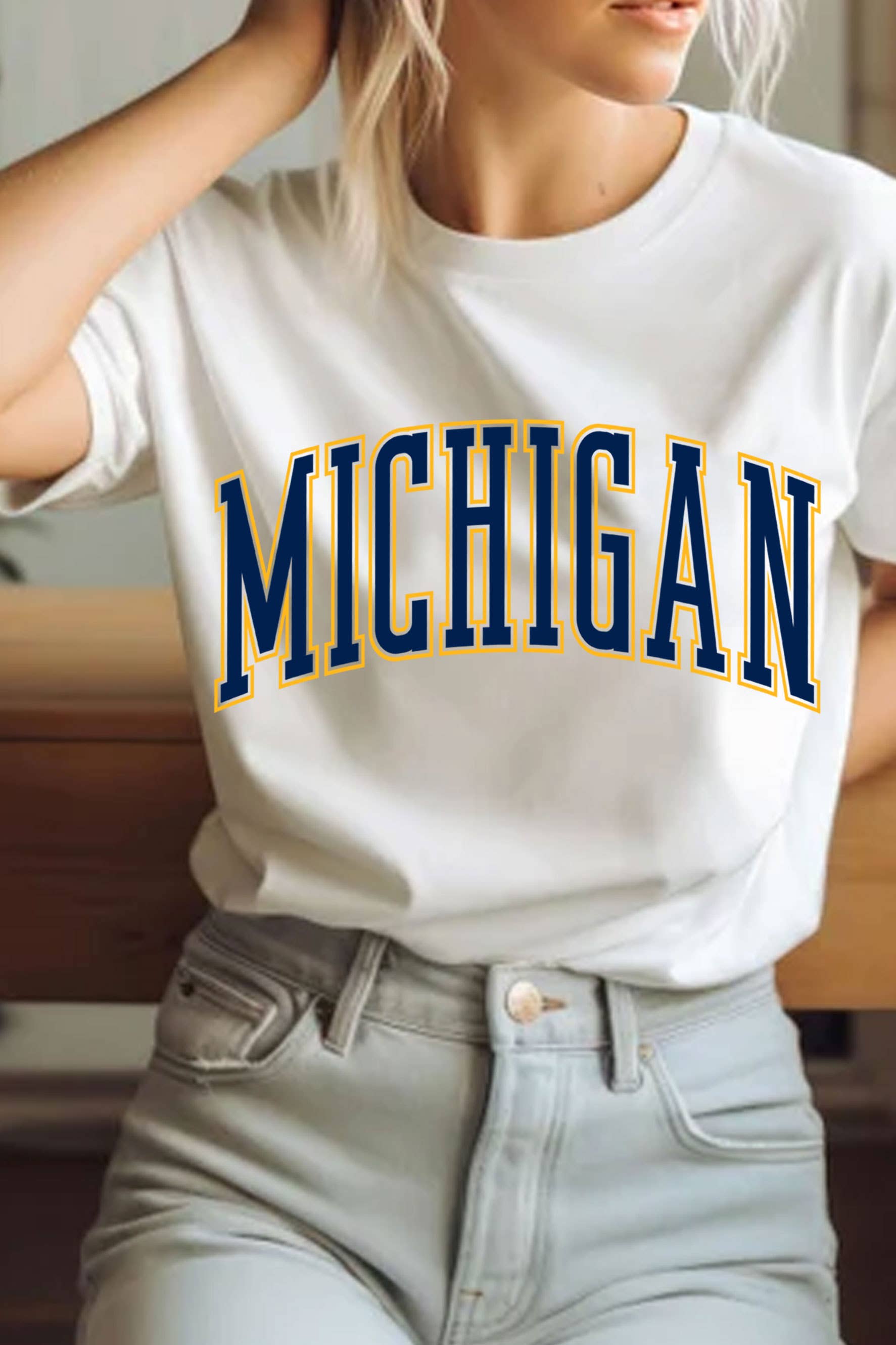 Michigan Puff Graphic - Adult & Kids T-Shirts, Sweatshirts & Hoodies apparel design preview 1