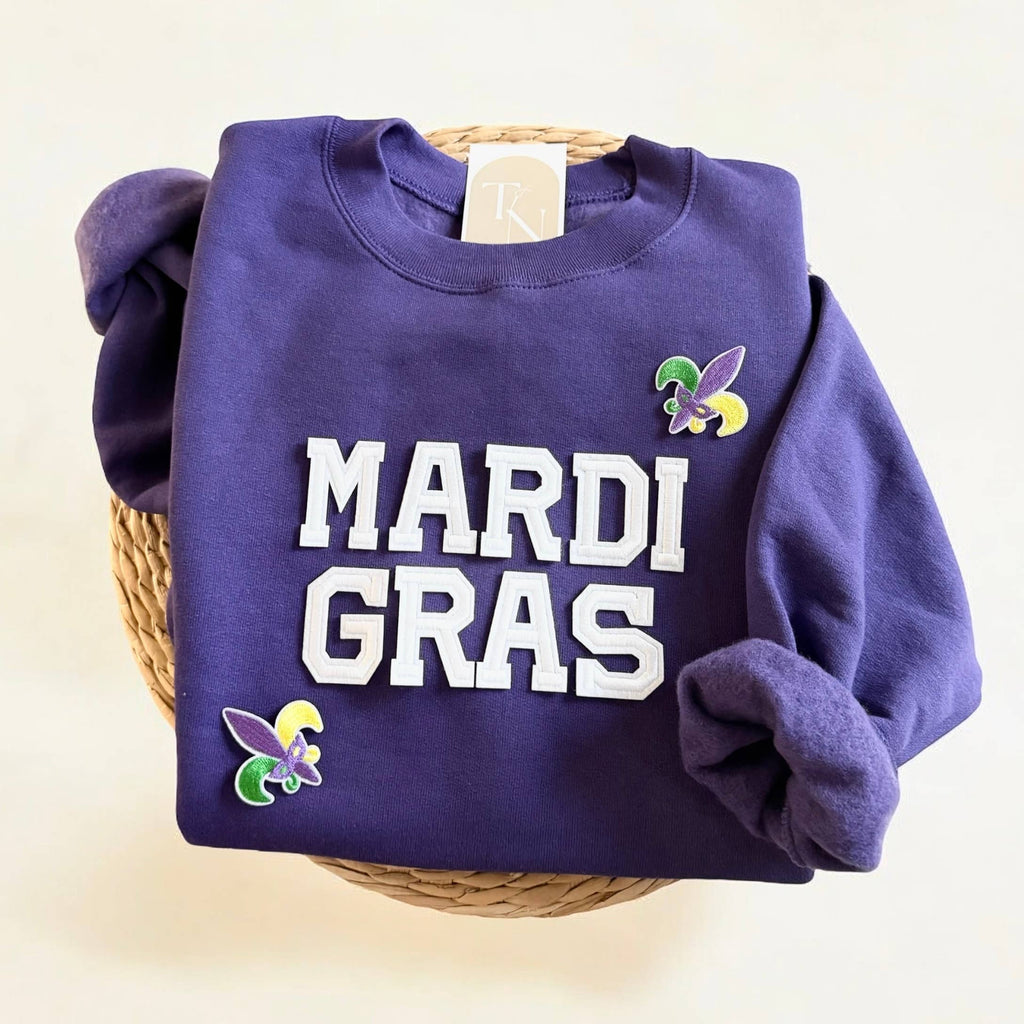 Mardi Gras Crewneck - Adult & Kids T-Shirts, Sweatshirts & Hoodies apparel design preview 1