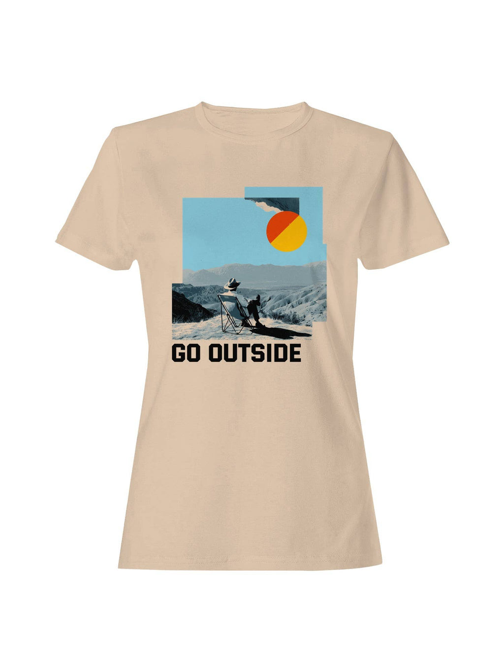 Retro Adventure: Go Outside Women's - Adult & Kids T-Shirts, Sweatshirts & Hoodies apparel design preview 1