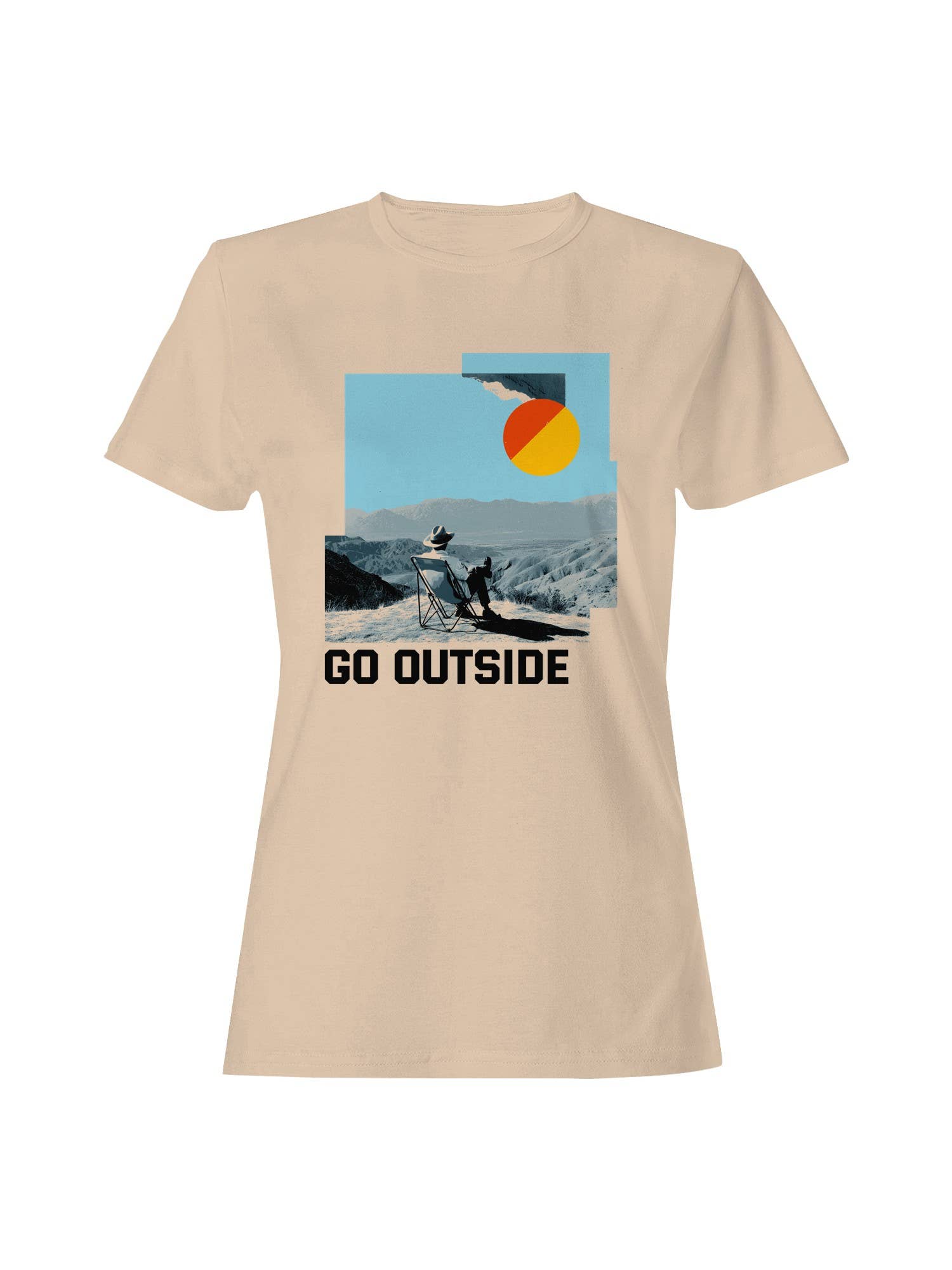 Retro Adventure: Go Outside Women's - Adult & Kids T-Shirts, Sweatshirts & Hoodies apparel design preview 1