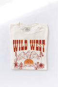 Wild West Mineral Washed Graphic Top Western Style - Adult & Kids T-Shirts, Sweatshirts & Hoodies apparel design preview 1