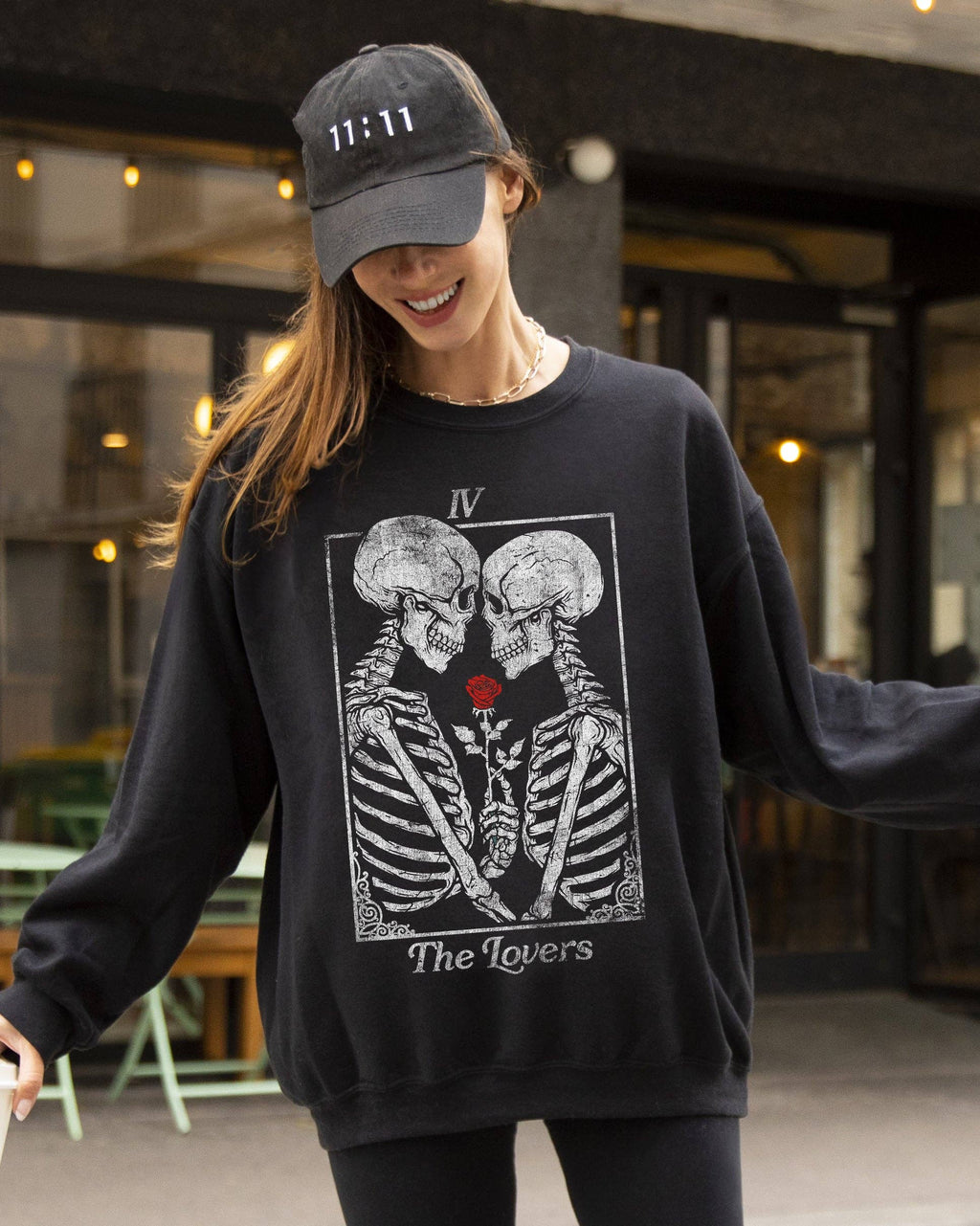 The Lovers, Skeleton, Ghost, Funny, Halloween - Adult & Kids T-Shirts, Sweatshirts & Hoodies apparel design preview 1
