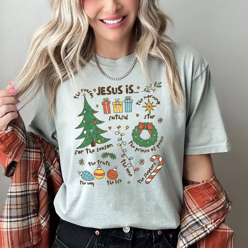 Jesus Is the Reason, Christmas, Religious, Christian - Adult & Kids T-Shirts, Sweatshirts & Hoodies apparel design preview 1