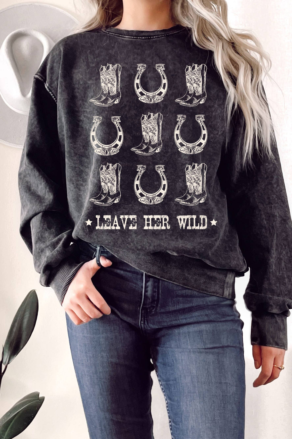 Leave Her Wild Mineral Graphix Terry - Adult & Kids T-Shirts, Sweatshirts & Hoodies apparel design preview 1