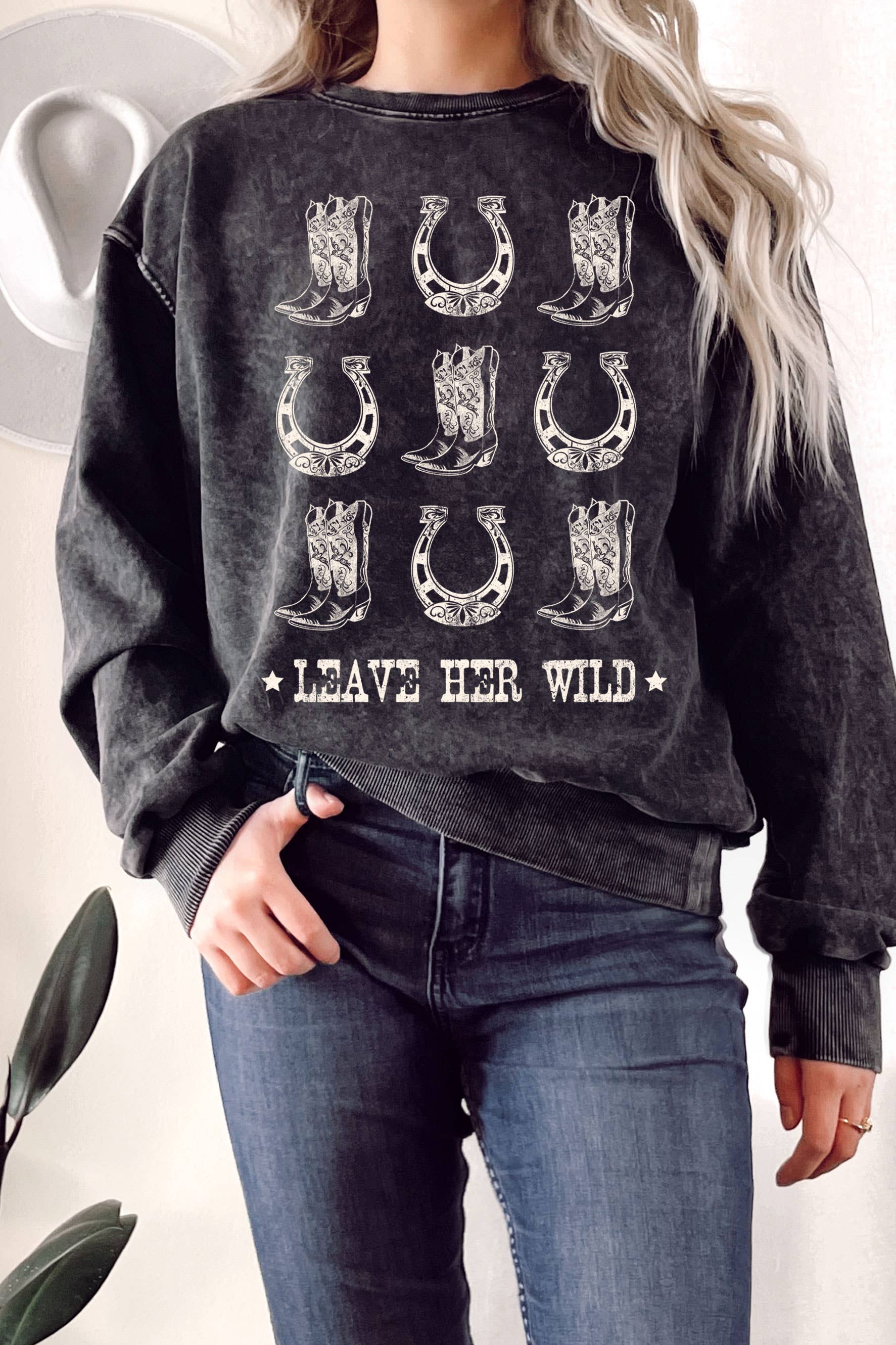 Leave Her Wild Mineral Graphix Terry - Adult & Kids T-Shirts, Sweatshirts & Hoodies apparel design preview 1