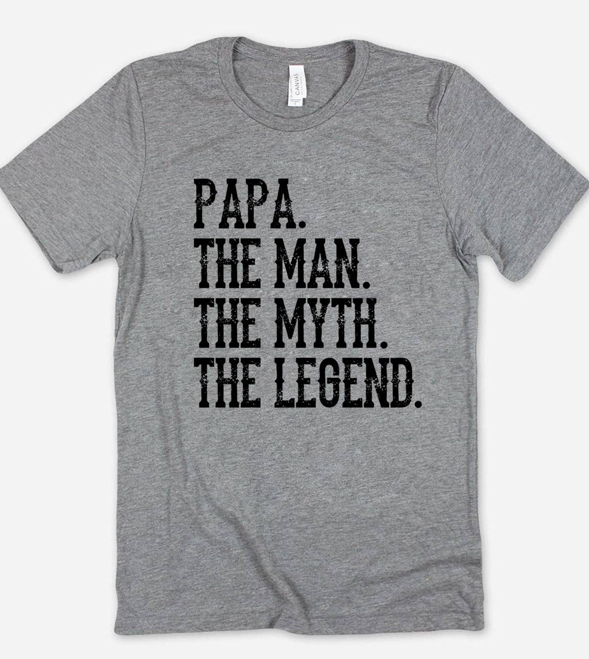 Papa the Man Myth Dad Father's Day Silly Fun - Adult & Kids T-Shirts, Sweatshirts & Hoodies apparel design preview 1