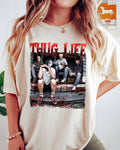 Thug Life Horror Movie with Michael Myers and Friends - Adult & Kids T-Shirts, Sweatshirts & Hoodies apparel design preview 1