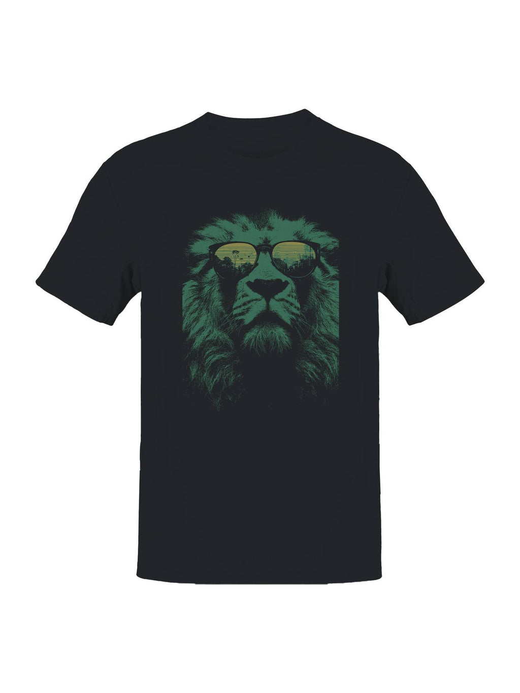 Lion Reflection Sunglasses Art Men's - Adult & Kids T-Shirts, Sweatshirts & Hoodies apparel design preview 1