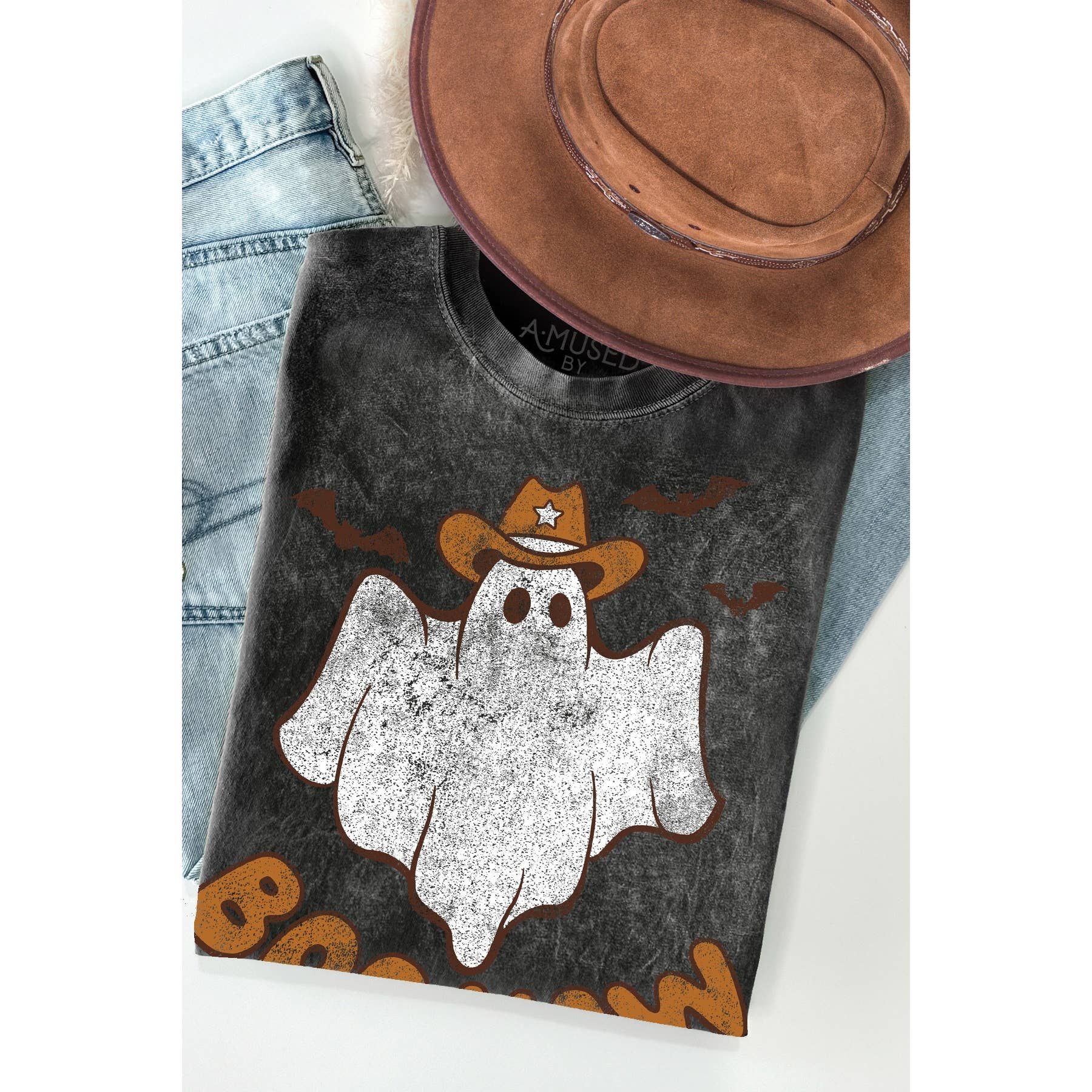 Boo Haw Vintage Mineral Wash - Adult & Kids T-Shirts, Sweatshirts & Hoodies apparel design preview 1