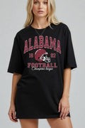 Women Football Graphic Print Oversize Loose Top - Adult & Kids T-Shirts, Sweatshirts & Hoodies apparel design preview 1